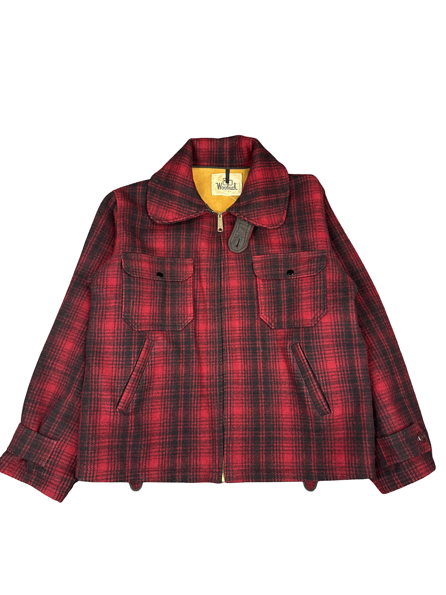 Woolrich Red Plaid Wool Hunting Jacket (L)