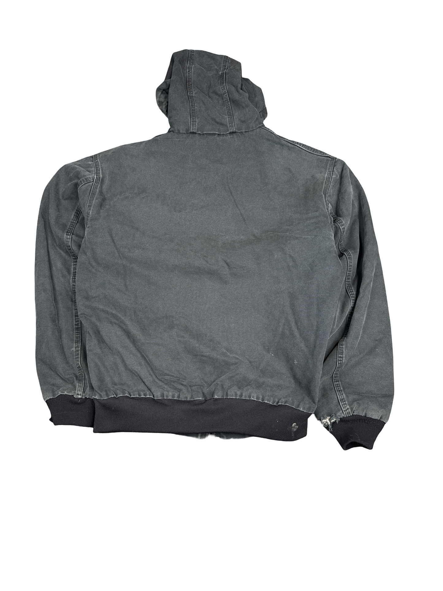 Carhartt Black Duck Canvas Hooded Work Jacket (L)