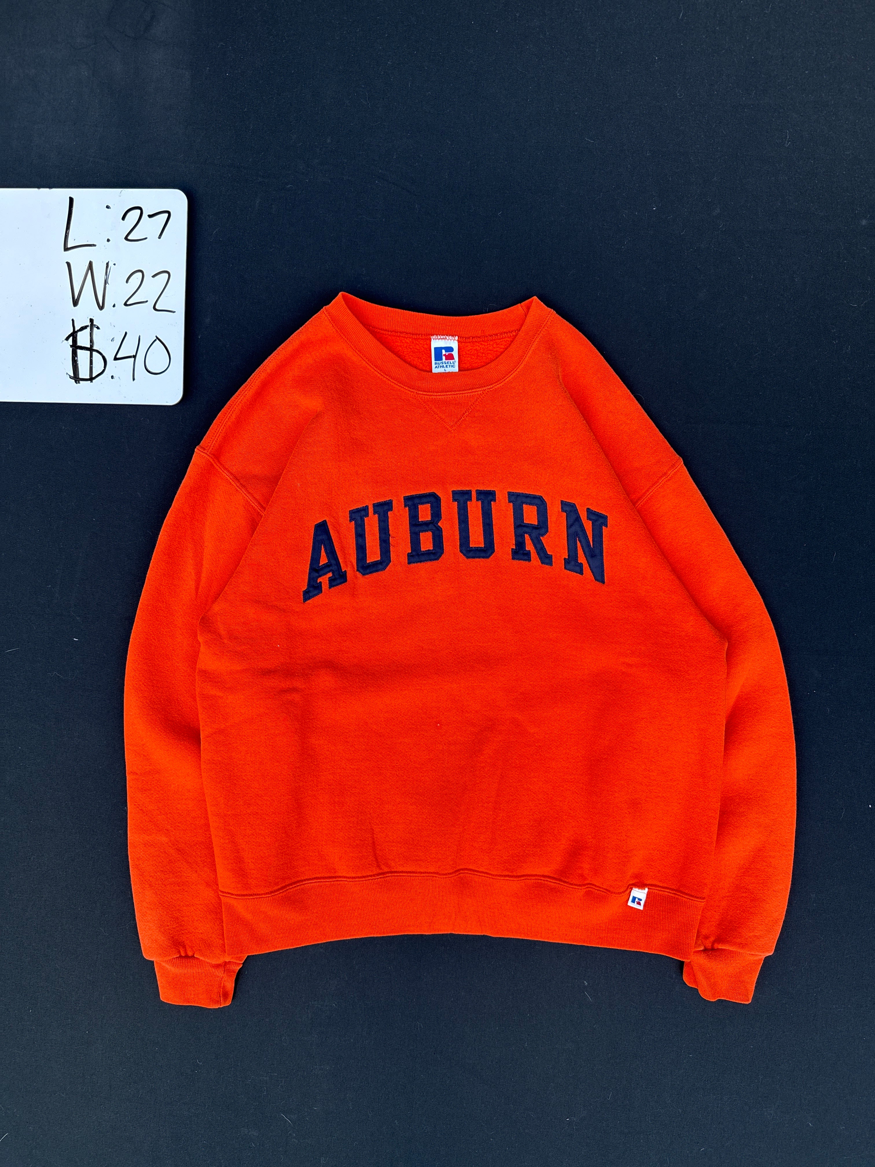 Russell Athletic Auburn University Crewneck Sweatshirt (L)