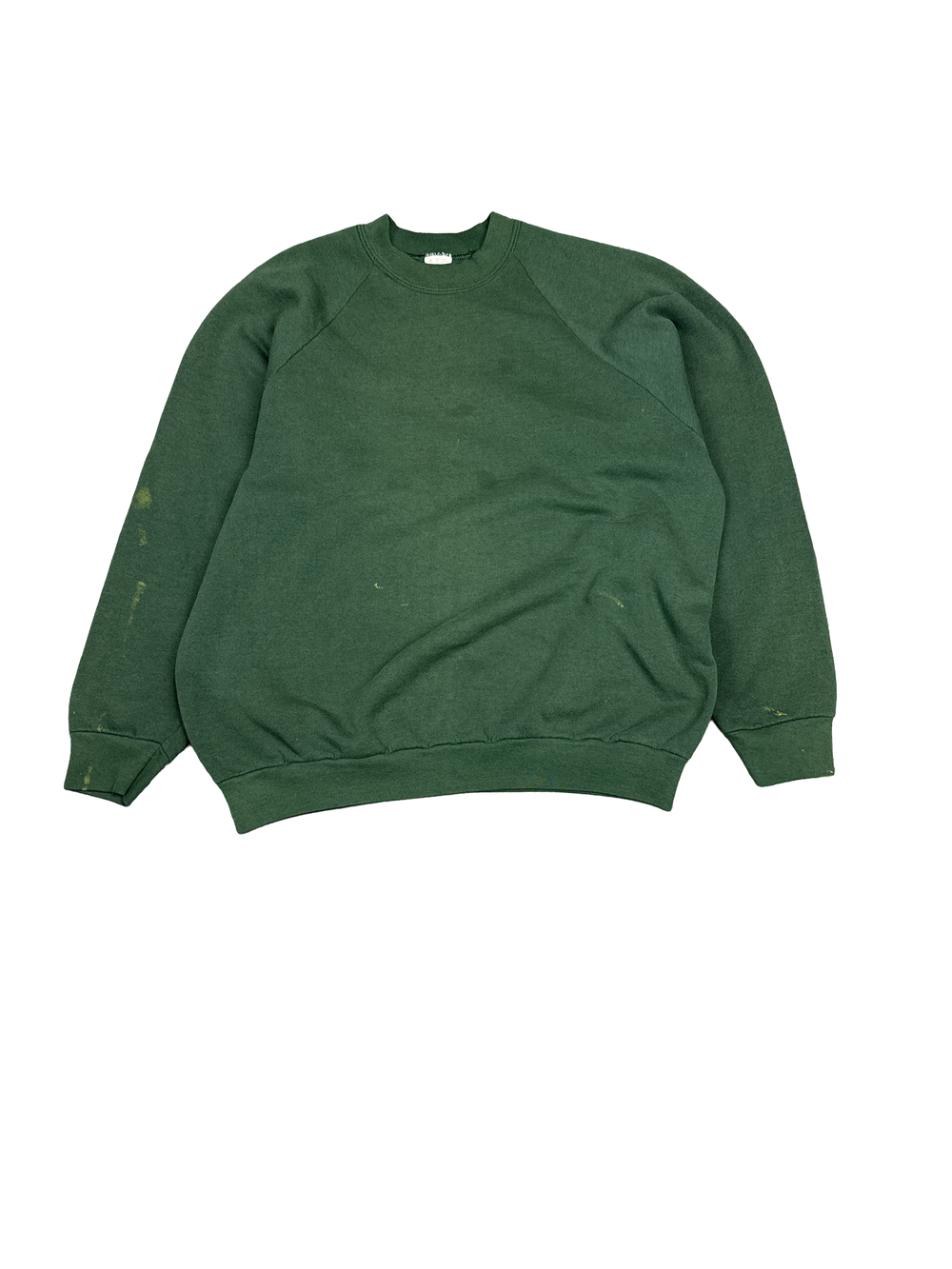 1980s Fruit of the Loom Green Sweatshirt (XL)