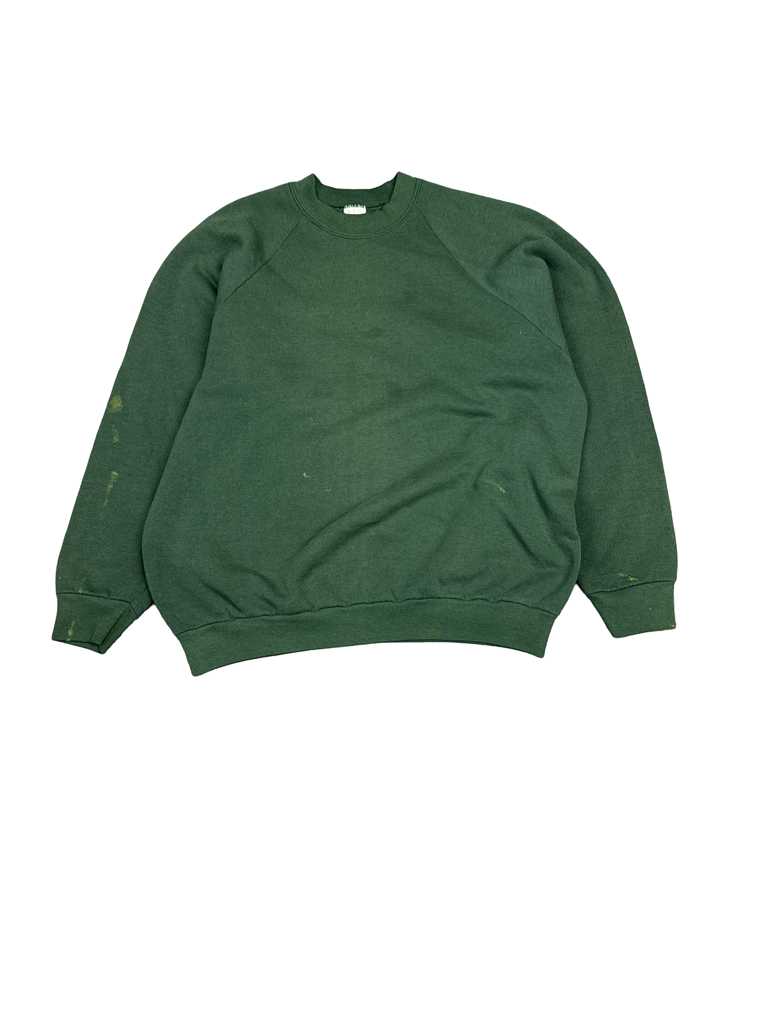 1980s Fruit of the Loom Green Sweatshirt (XL)