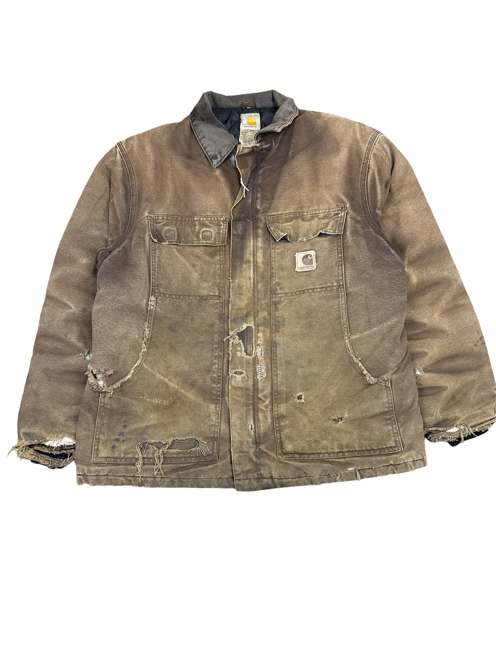 Carhartt Distressed Duck Canvas Work Jacket (XL)