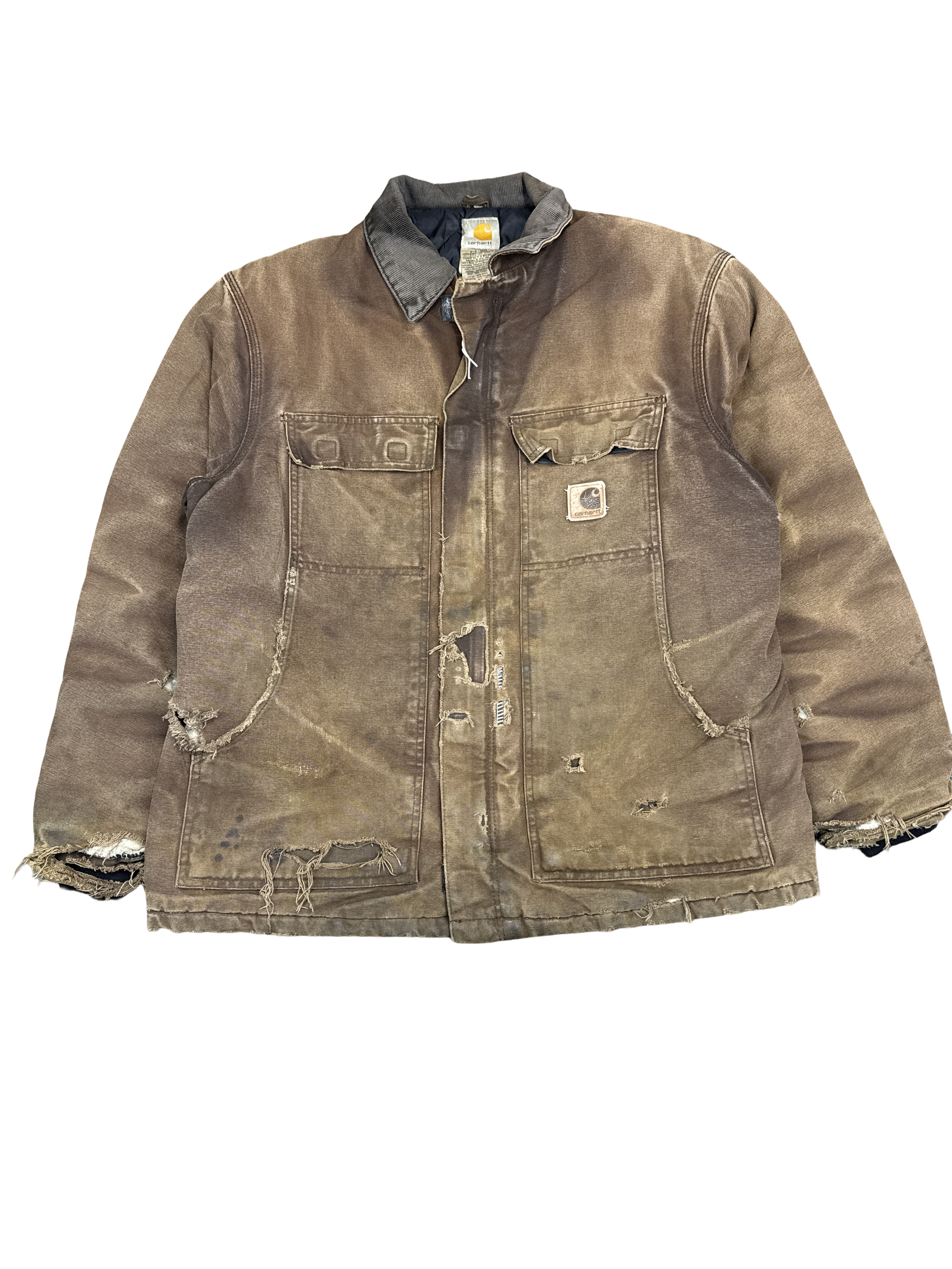 Carhartt Distressed Duck Canvas Work Jacket (XL)
