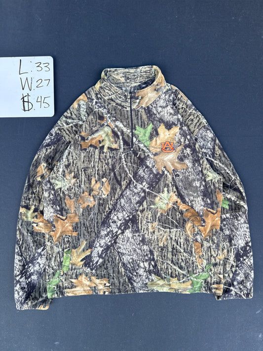 Auburn Camo Quarter Zip Pullover (2XL)