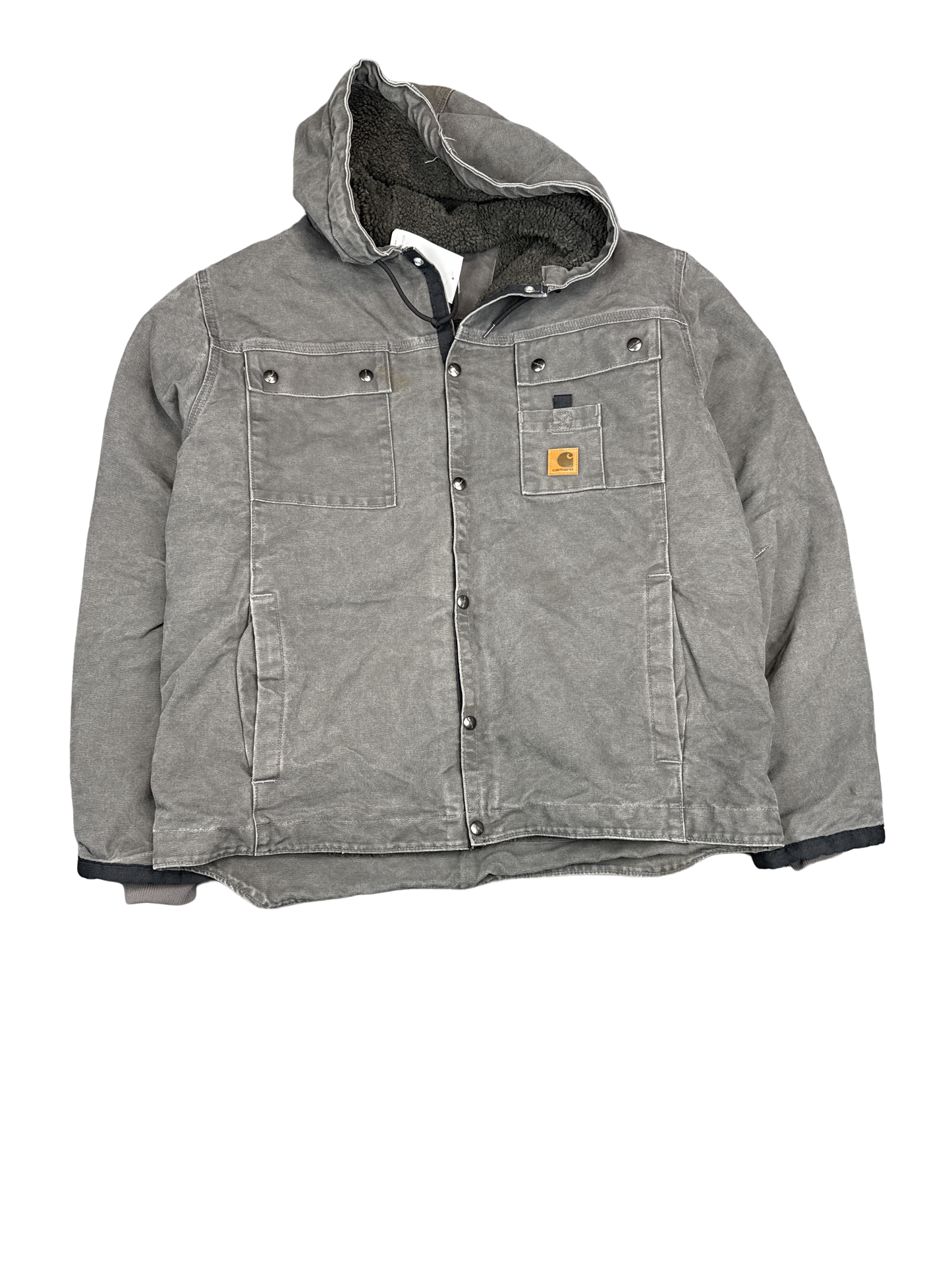 Carhartt Sherpa-Lined Hooded Work Jacket (L)