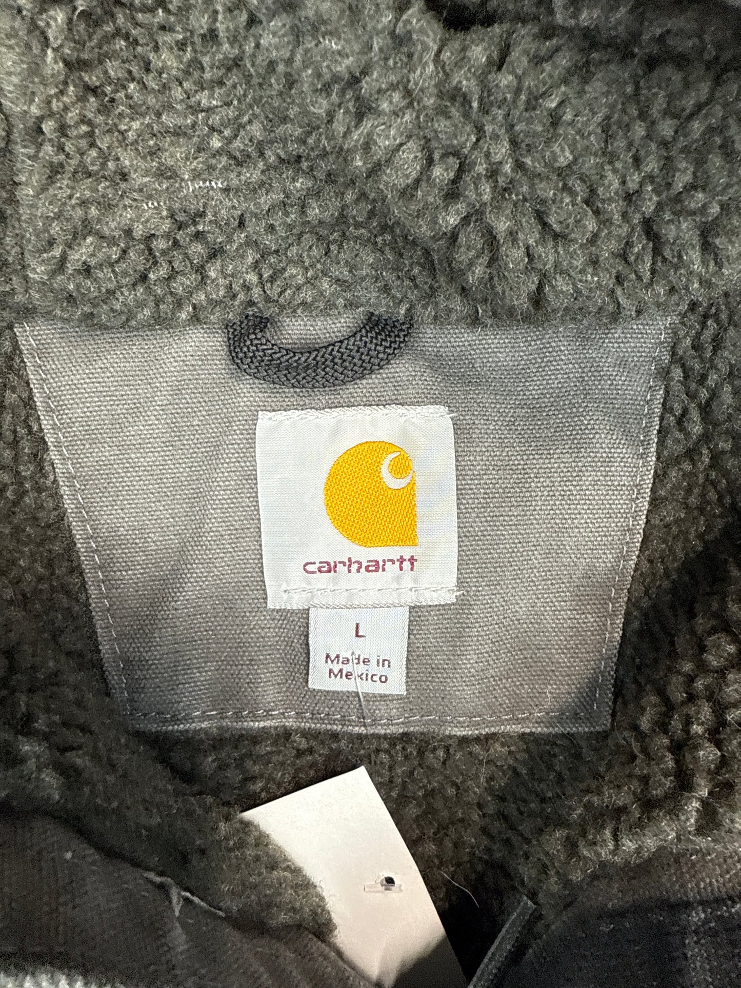 Carhartt Sherpa-Lined Hooded Work Jacket (L)