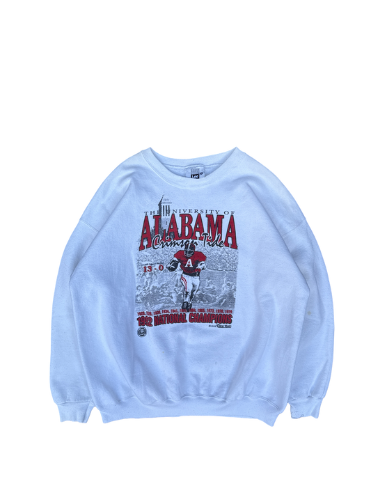 1992 Alabama Crimson Tide National Champions Lee Sweatshirt (2XL)
