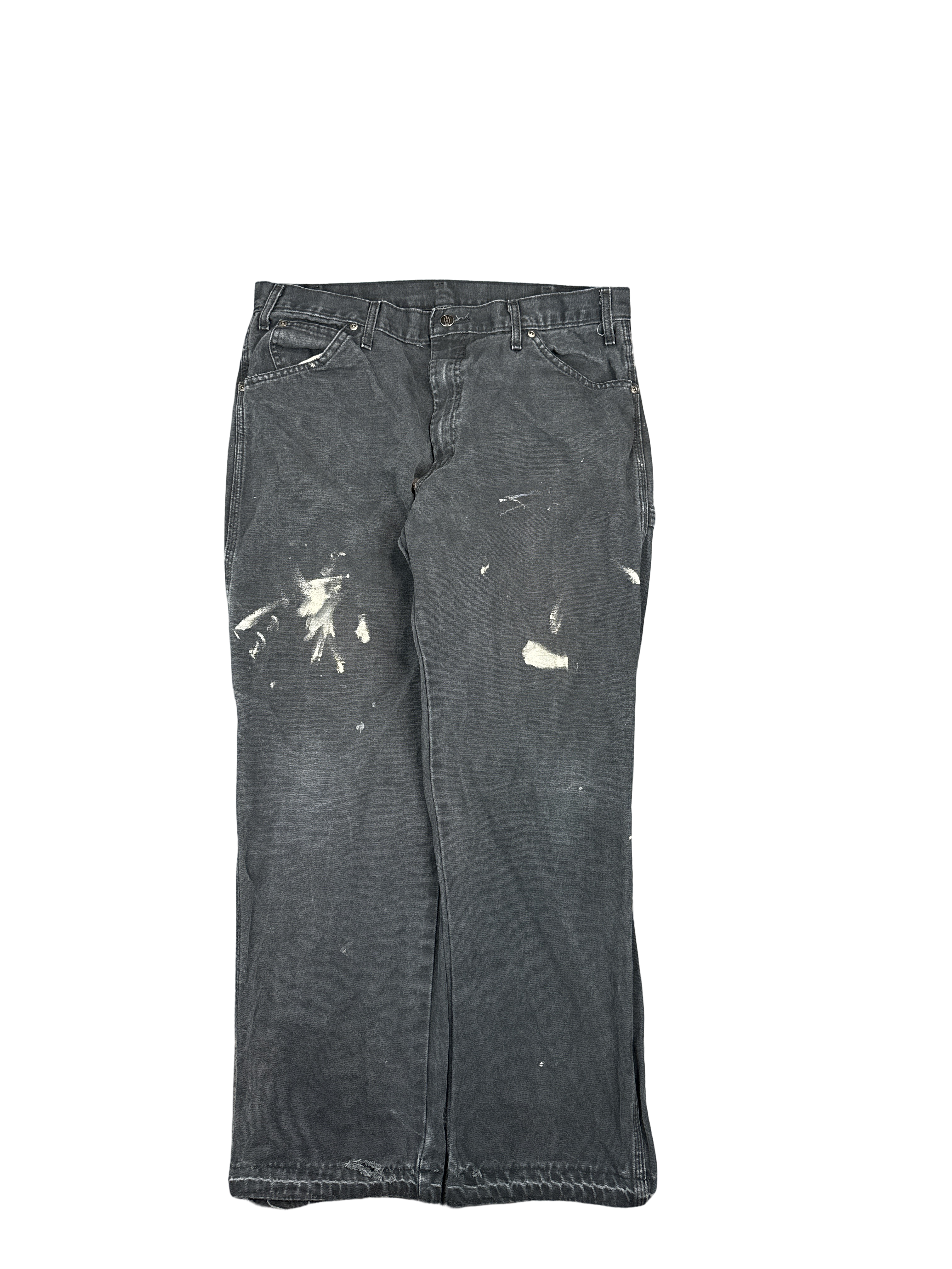 Dickies Carpenter Work Pants Washed Black (W34 L32)