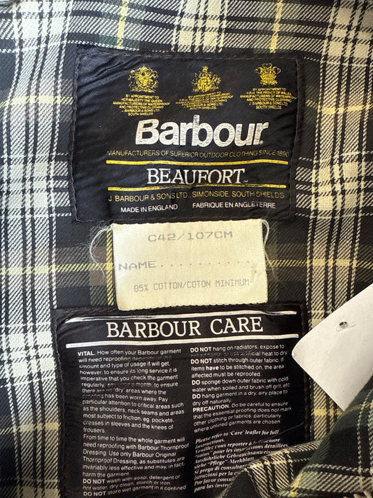 Barbour Beaufort Waxed Cotton Jacket (L)