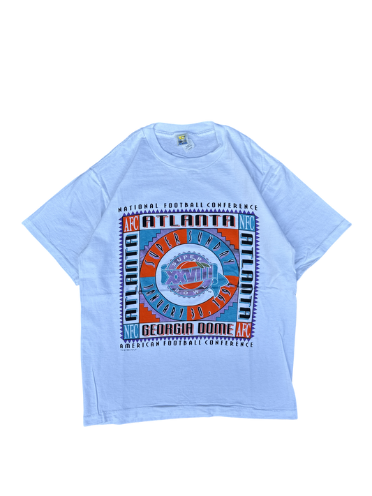 1994 Super Bowl XXVIII Atlanta Georgia Dome Graphic Tee (L)