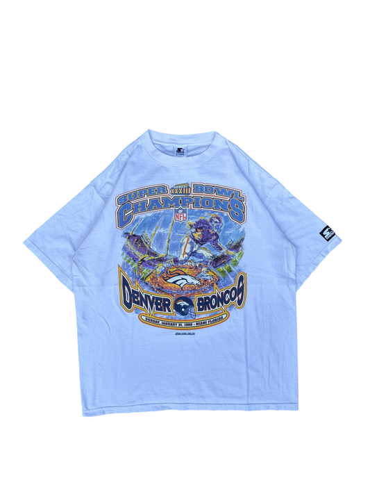 1990s Starter Denver Broncos Super Bowl XXXIII Champions Tee (XL)