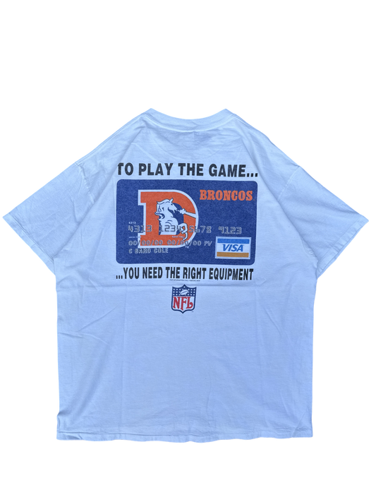 1990s NFL Denver Broncos Visa Graphic Tee (XL)