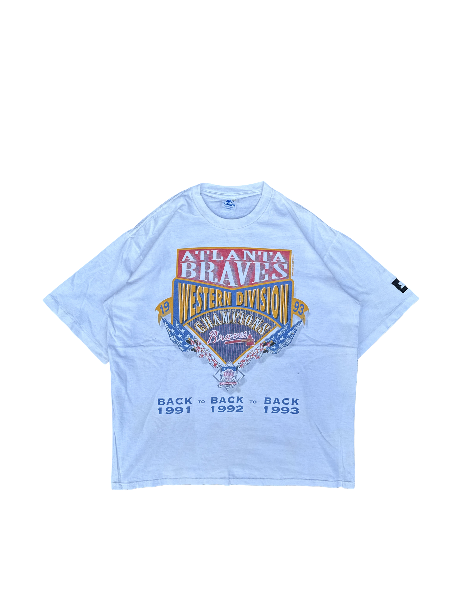 1990s Starter Atlanta Braves Western Division Champions Tee (L)