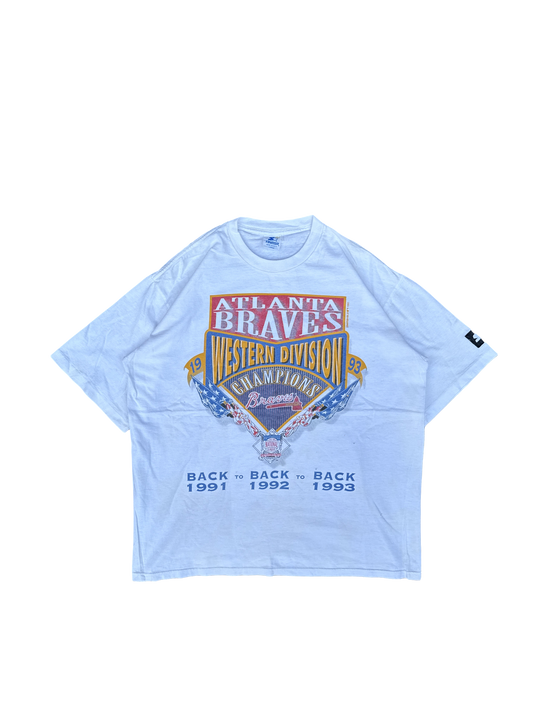 1990s Starter Atlanta Braves Western Division Champions Tee (L)