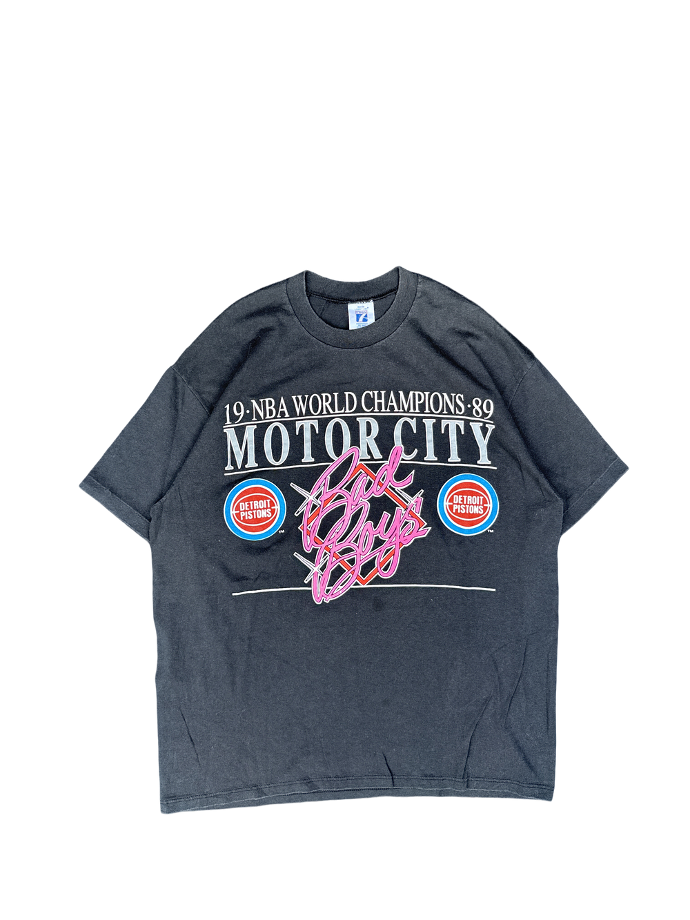 1989 Detroit Pistons 'Bad Boys' NBA Champions Graphic Tee (XL)