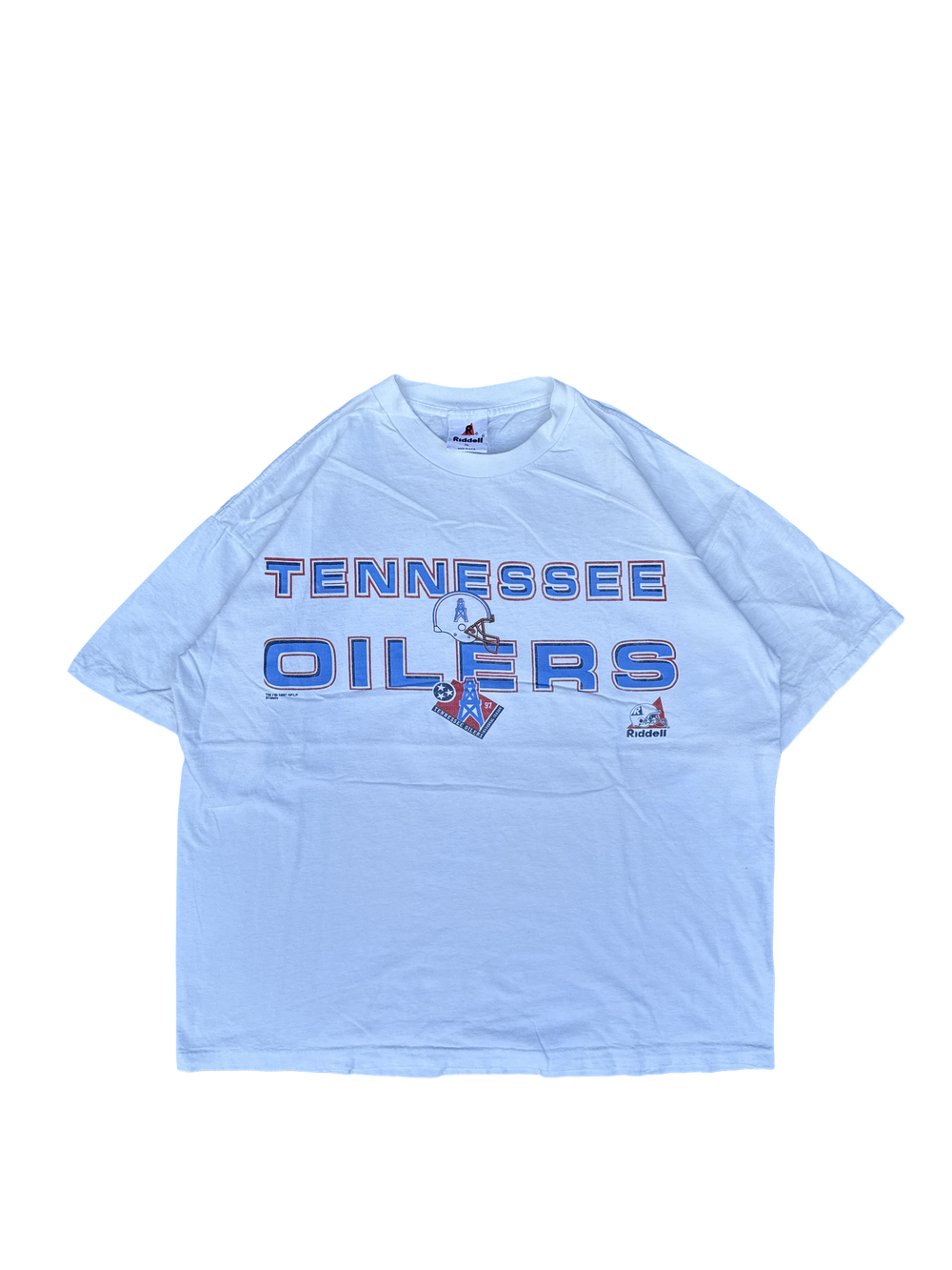 1990s Tennessee Oilers Riddell Graphic Tee (XL)
