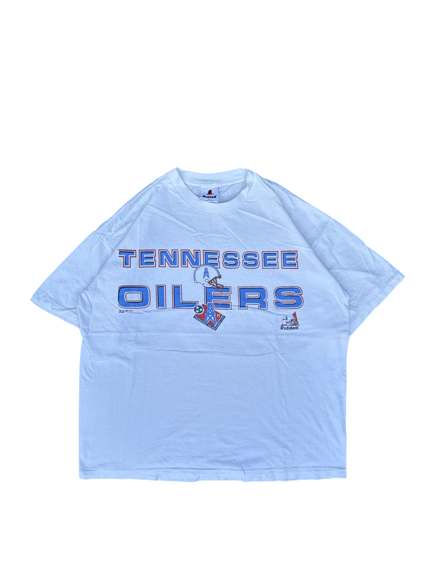 1990s Tennessee Oilers Riddell Graphic Tee (XL)