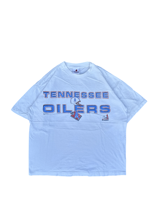 1990s Tennessee Oilers Riddell Graphic Tee (XL)