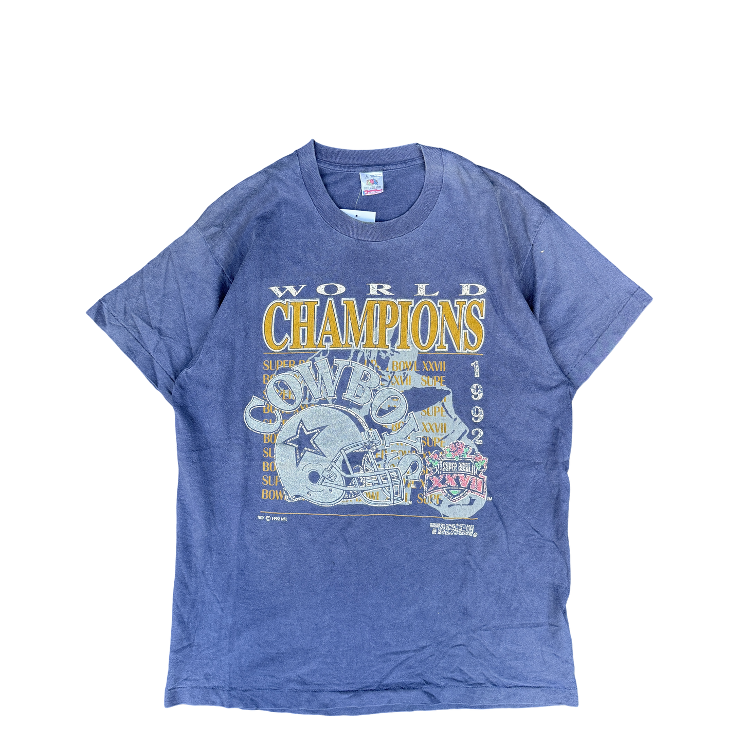 1992 Cowboys Super Bowl Champions Graphic Tee (L)