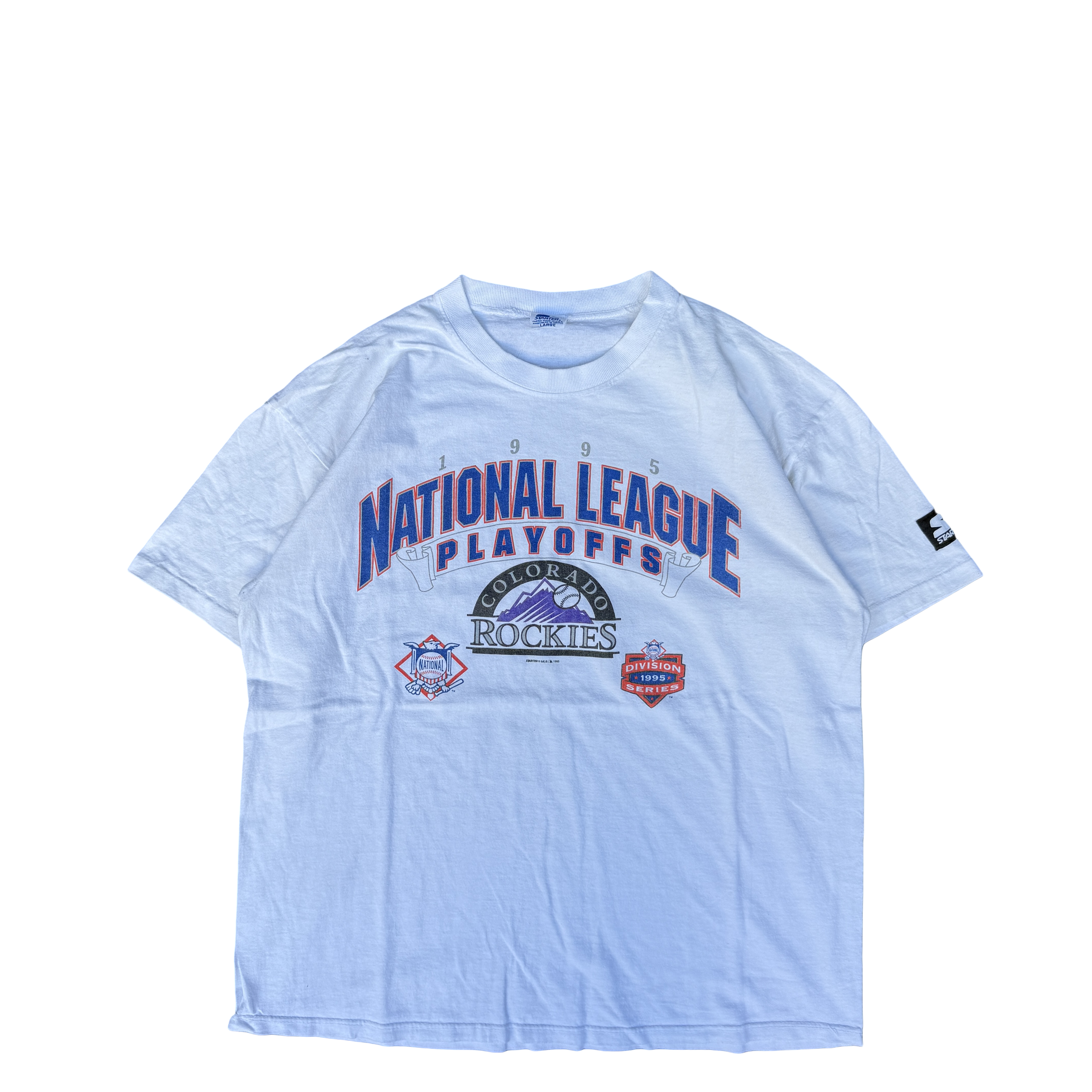 1995 Colorado Rockies National League Playoffs Starter Tee (L)