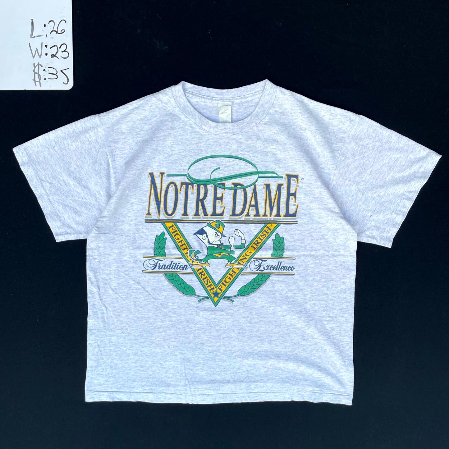 Notre Dame Fighting Irish Graphic T-Shirt (L)