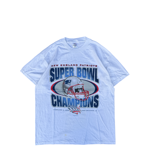 2002 New England Patriots Super Bowl Champions Tee (L)