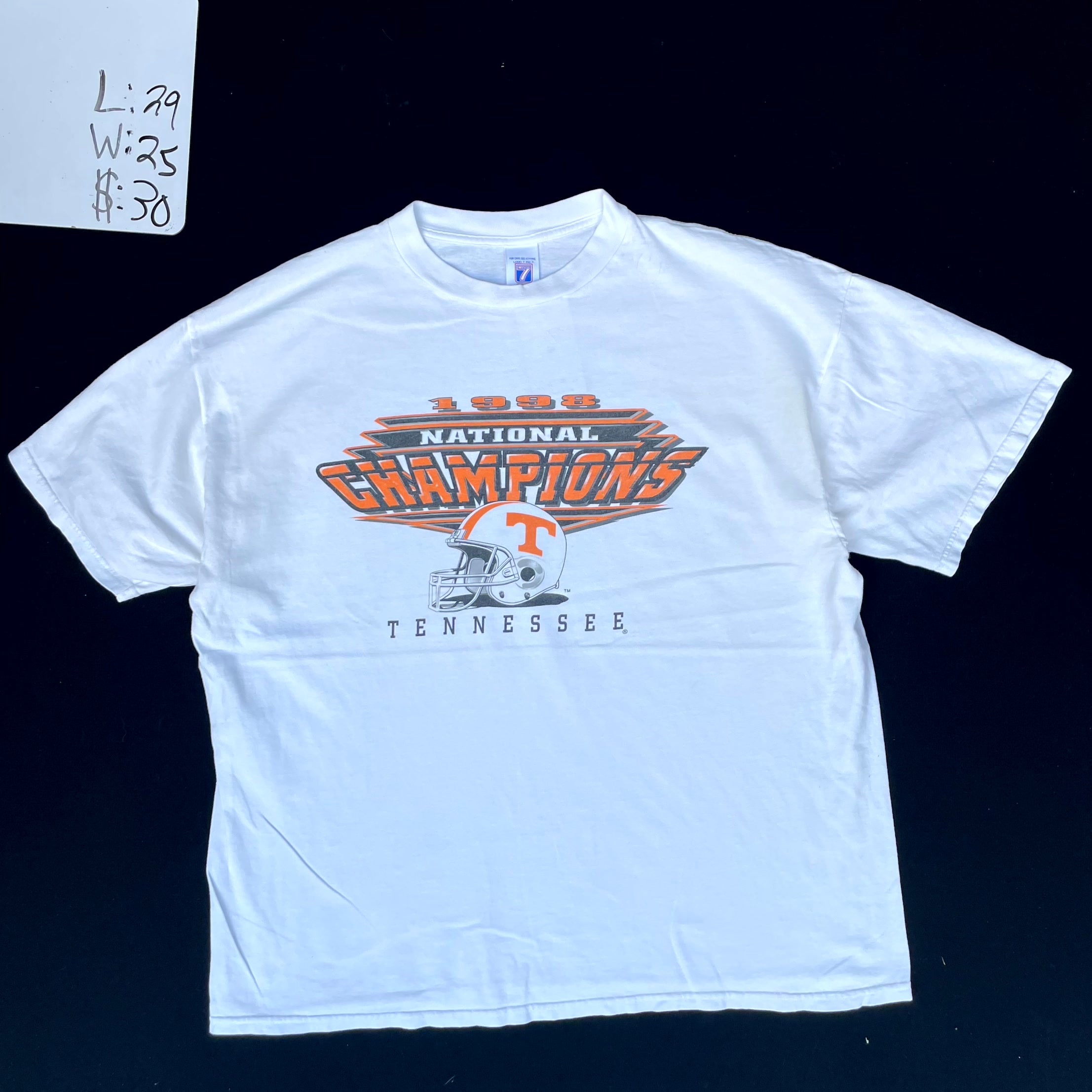 1998 Tennessee Volunteers National Champions Graphic Tee (2XL)