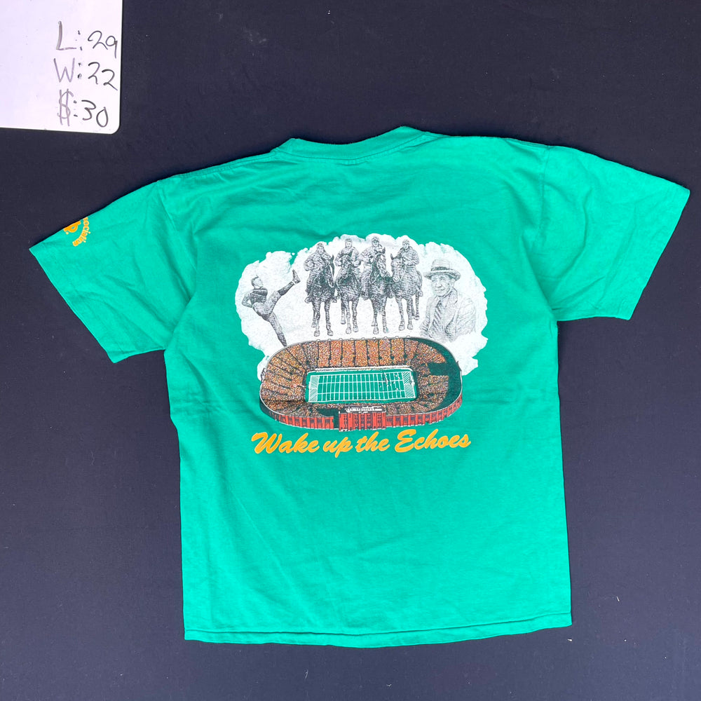 1990s Wake Up the Echoes Football Stadium Graphic Tee (L)