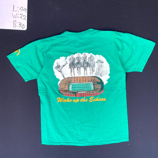 1990s Wake Up the Echoes Football Stadium Graphic Tee (L)