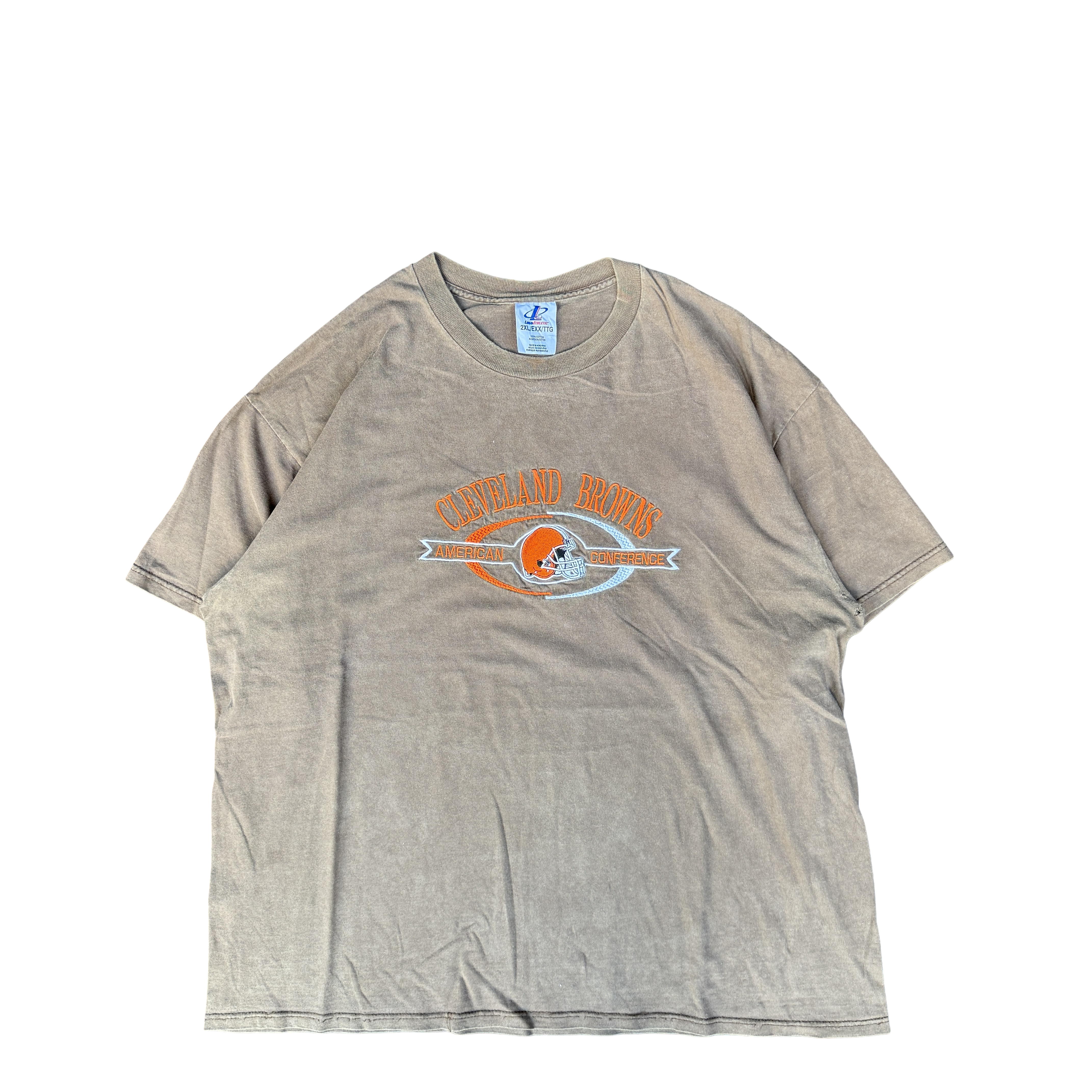 1990s Cleveland Browns Logo Athletic T-Shirt (2XL)