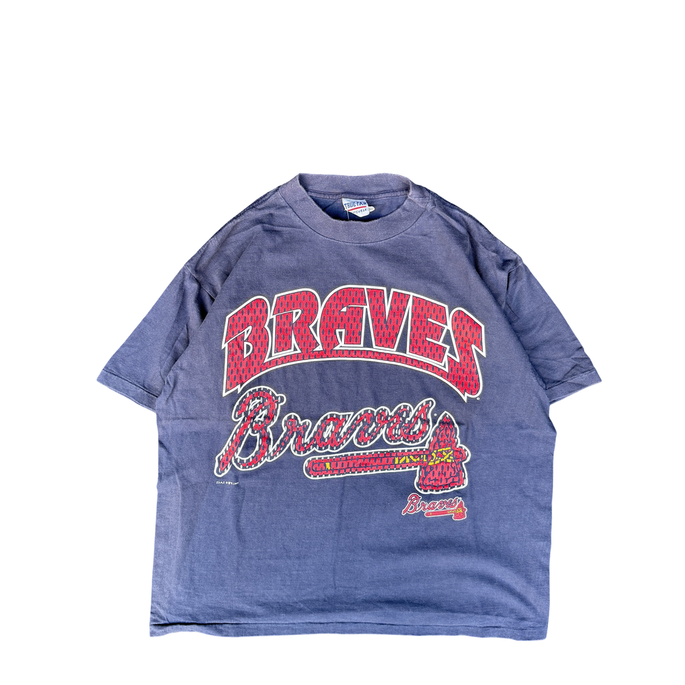 1990s Braves True Fan Sportswear Graphic Tee (L)