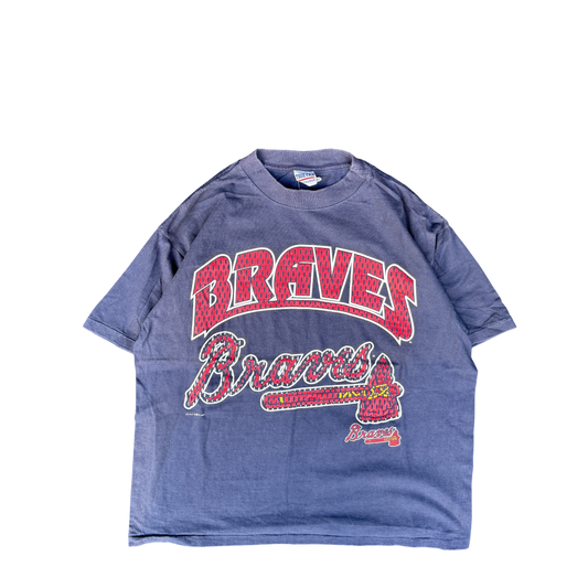 1990s Braves True Fan Sportswear Graphic Tee (L)
