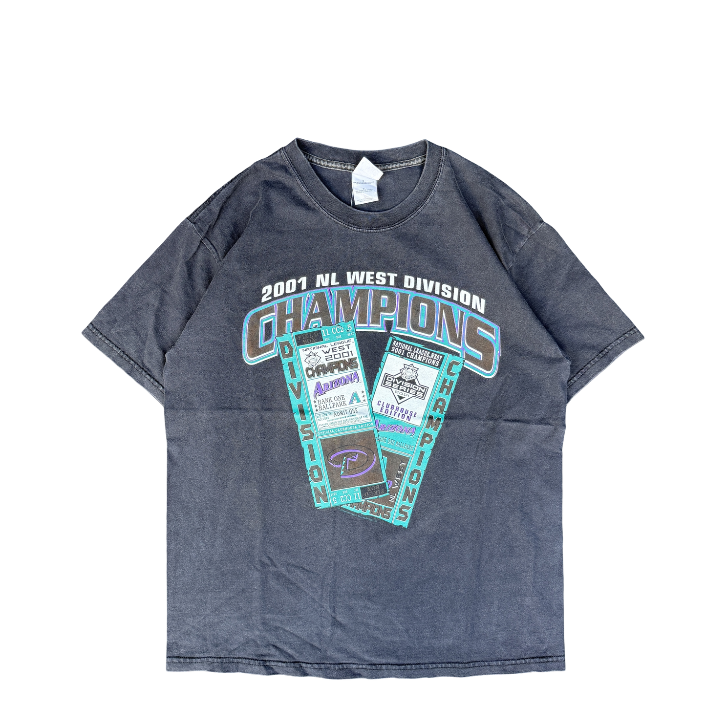 2001 Arizona Diamondbacks NL West Division Champions Tee (L)