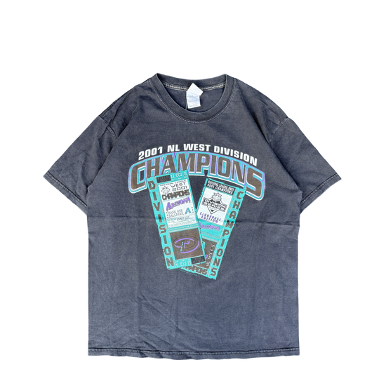 2001 Arizona Diamondbacks NL West Division Champions Tee (L)
