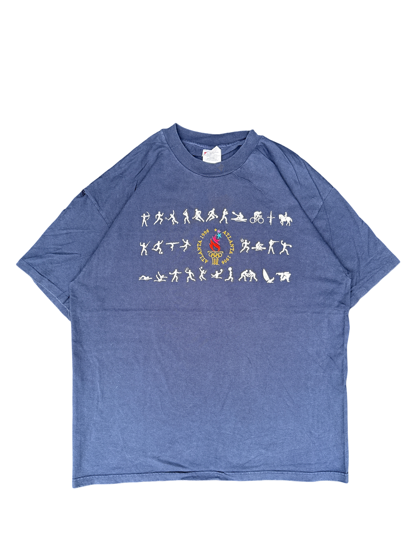 1996 Atlanta Olympics Hanes Heavyweight Graphic Tee (XL)