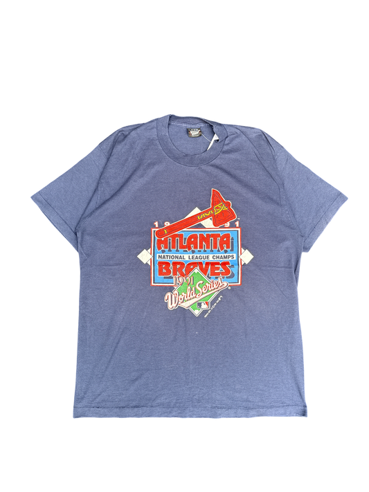 1991 Atlanta Braves National League Champs Graphic Tee (XL)