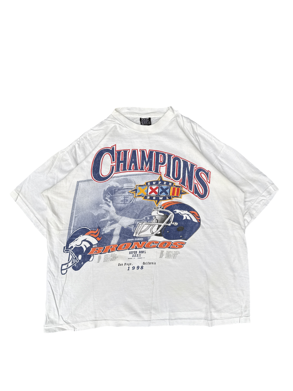 1998 Denver Broncos Super Bowl Champions Graphic Tee (XL)