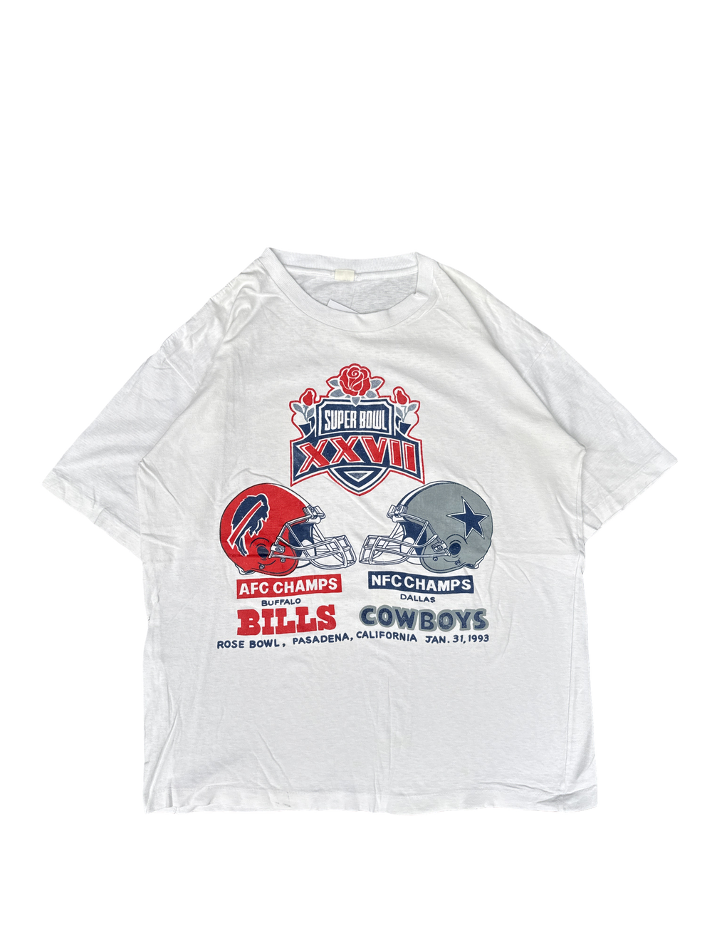 1993 Super Bowl XXVII Bills vs Cowboys Graphic Tee (L)