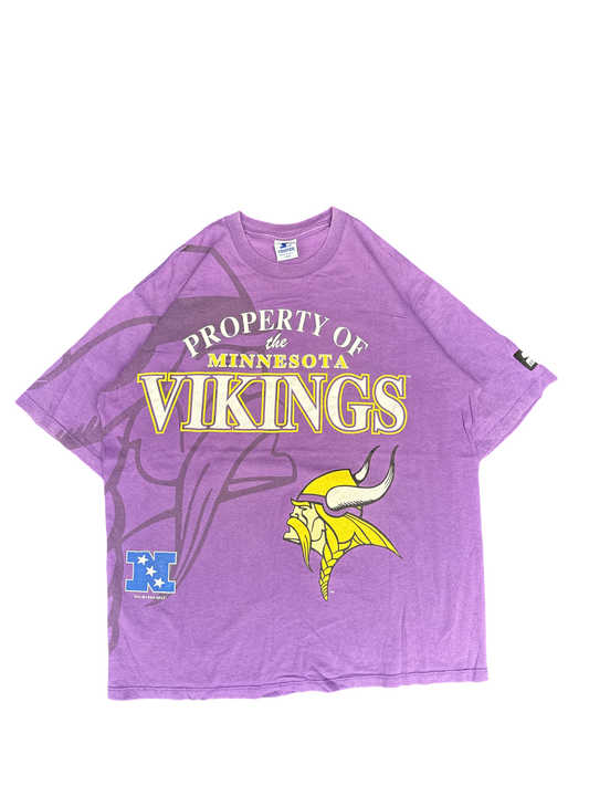 1990s Starter Minnesota Vikings Graphic Tee (L)