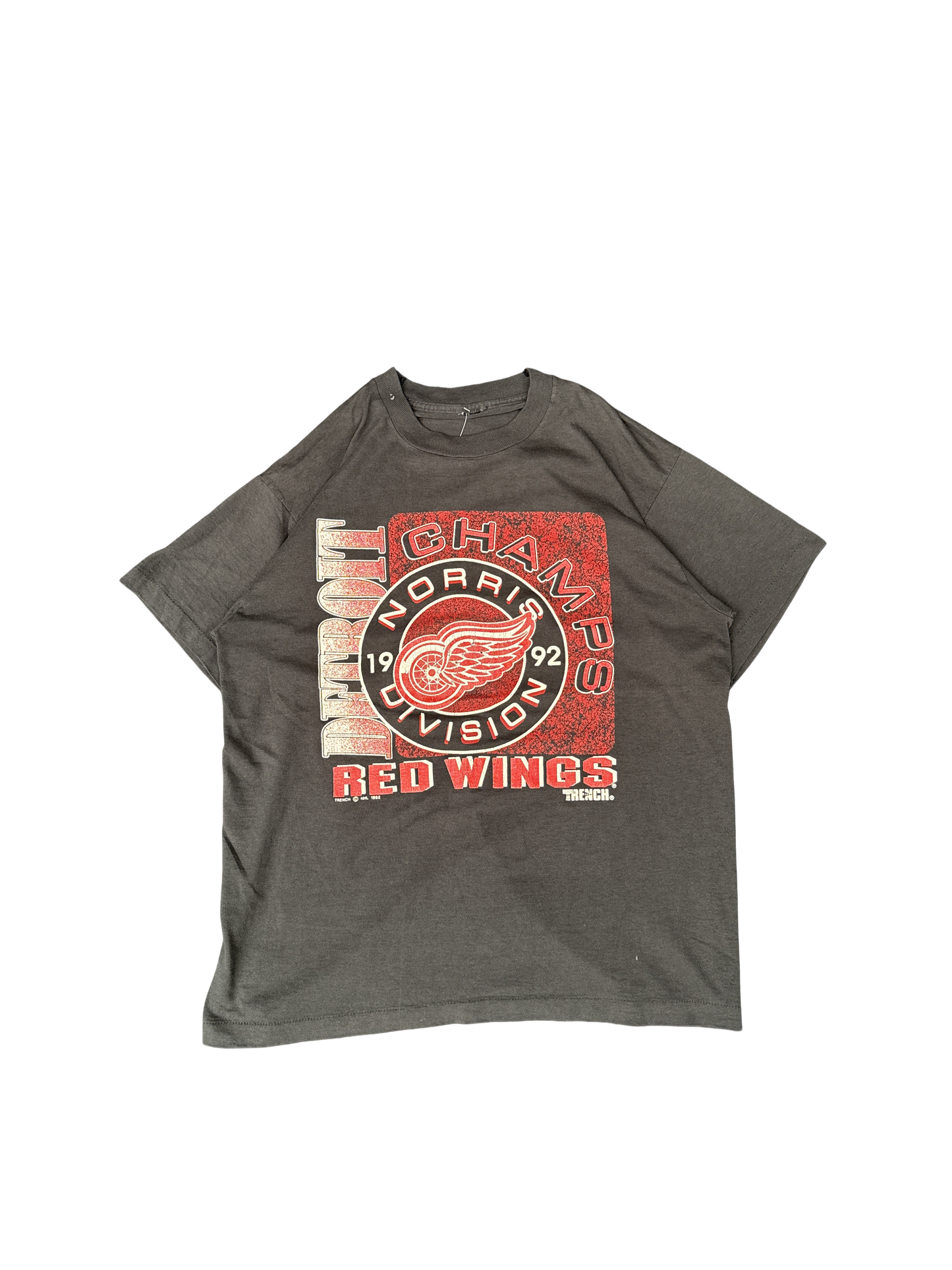 1992 Detroit Red Wings Norris Division Champs Graphic Tee (M)