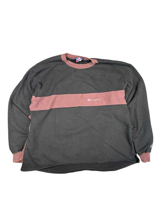 1990s Champion Two-Tone Crewneck Pullover (2XL)