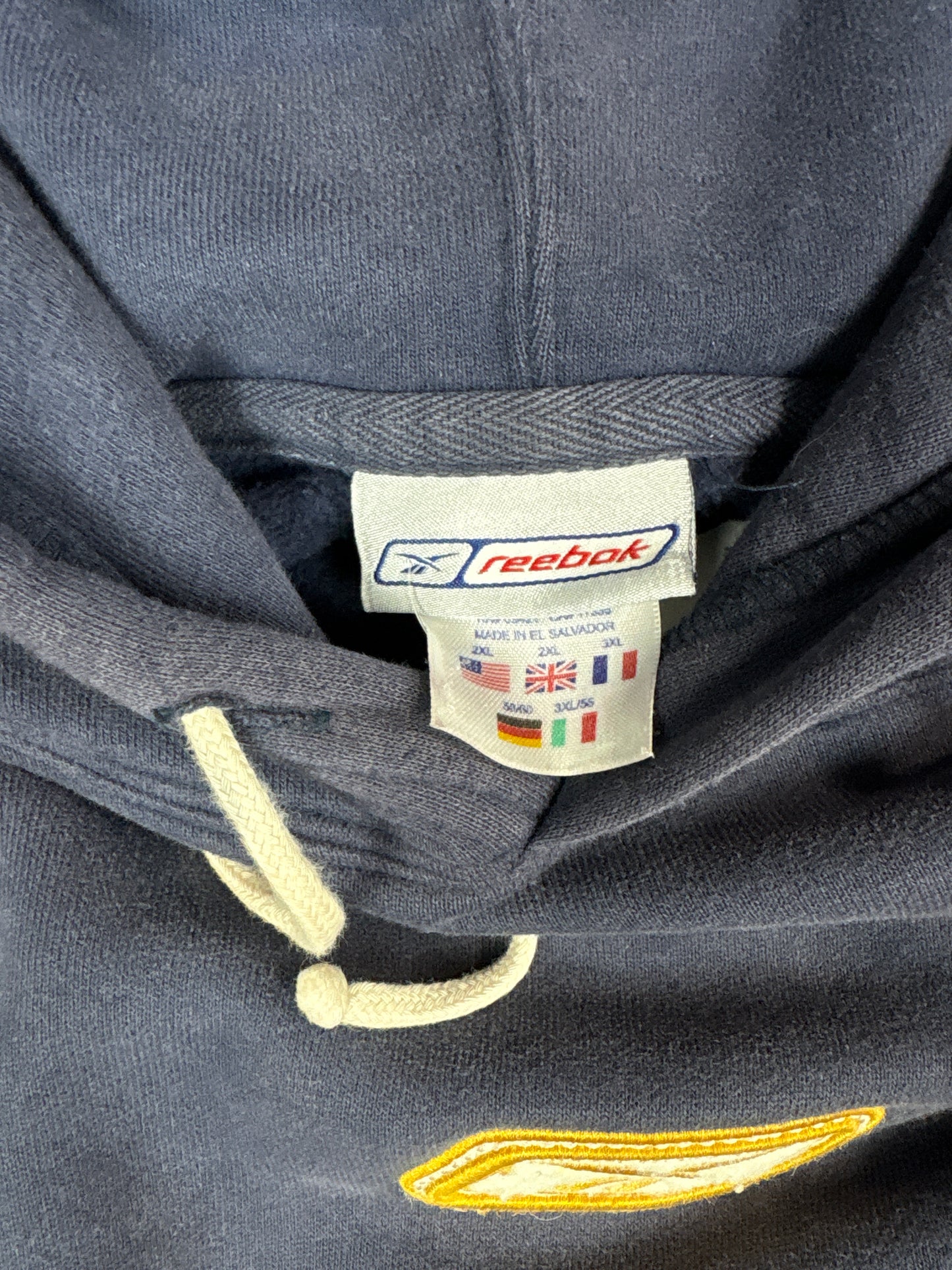 Y2K Reebok Logo Pullover Hoodie (2XL)