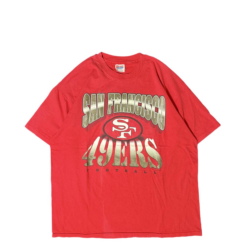 1990s San Francisco 49ers Hanes Heavyweight Graphic Tee (XXL)