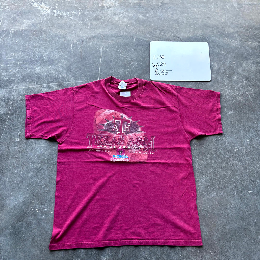 1990s Texas A&M Pro Player NCAA Bowl Game Graphic Tee (XL)