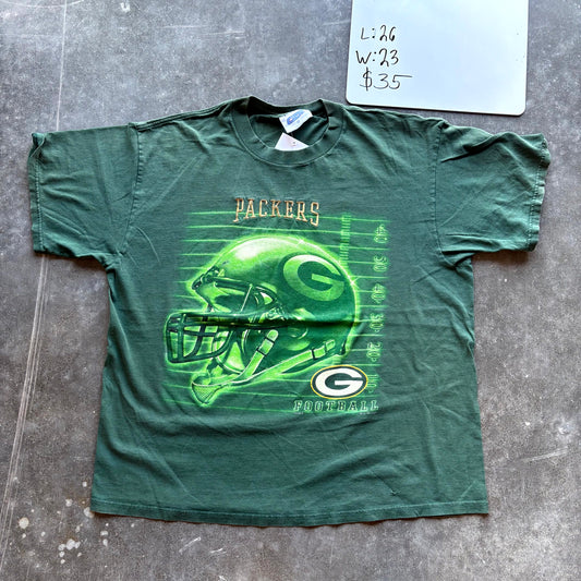 1990s Green Bay Packers Graphic Football Tee (L)