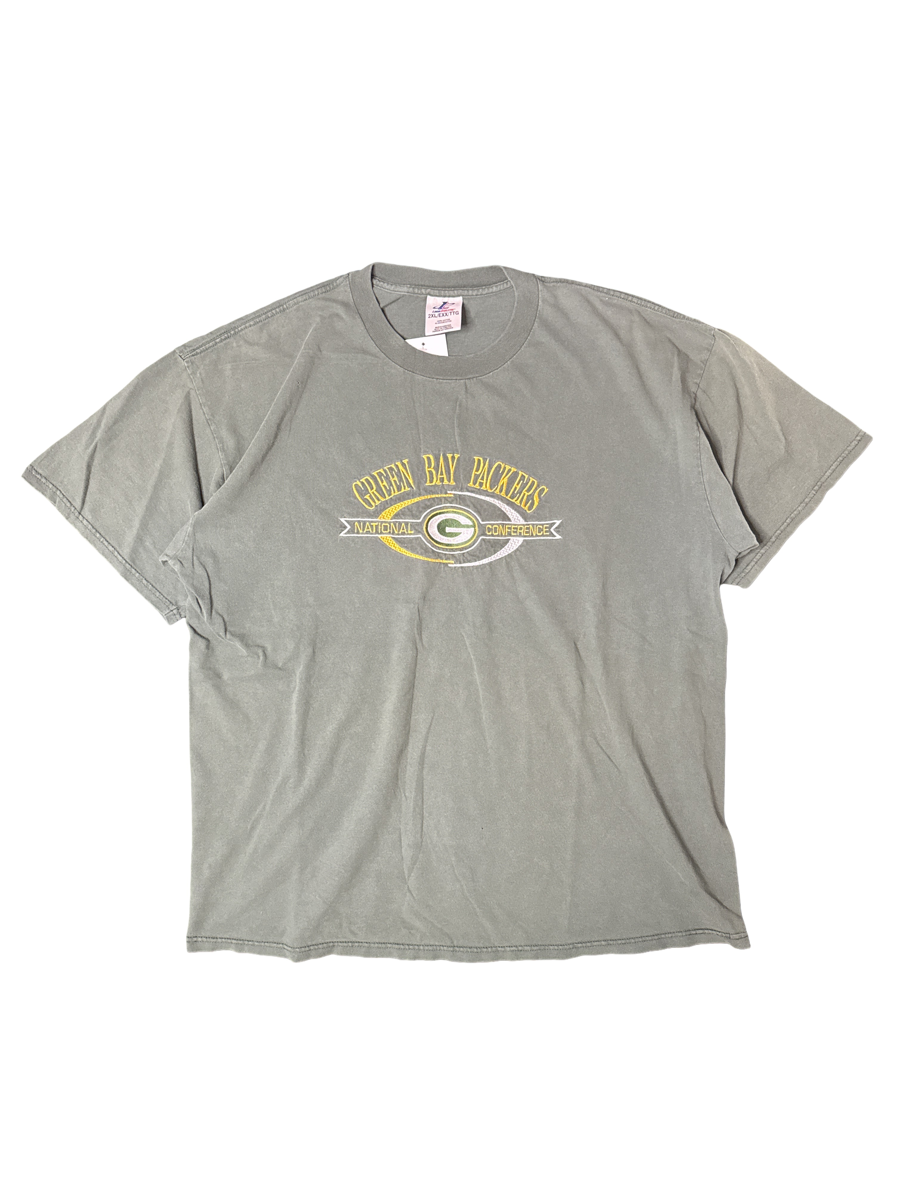 1990s Green Bay Packers Logo Athletic Graphic Tee (2XL)