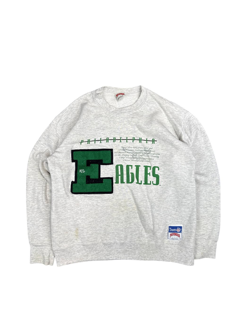 1990s Nutmeg Mills Philadelphia Eagles Sweatshirt (M)