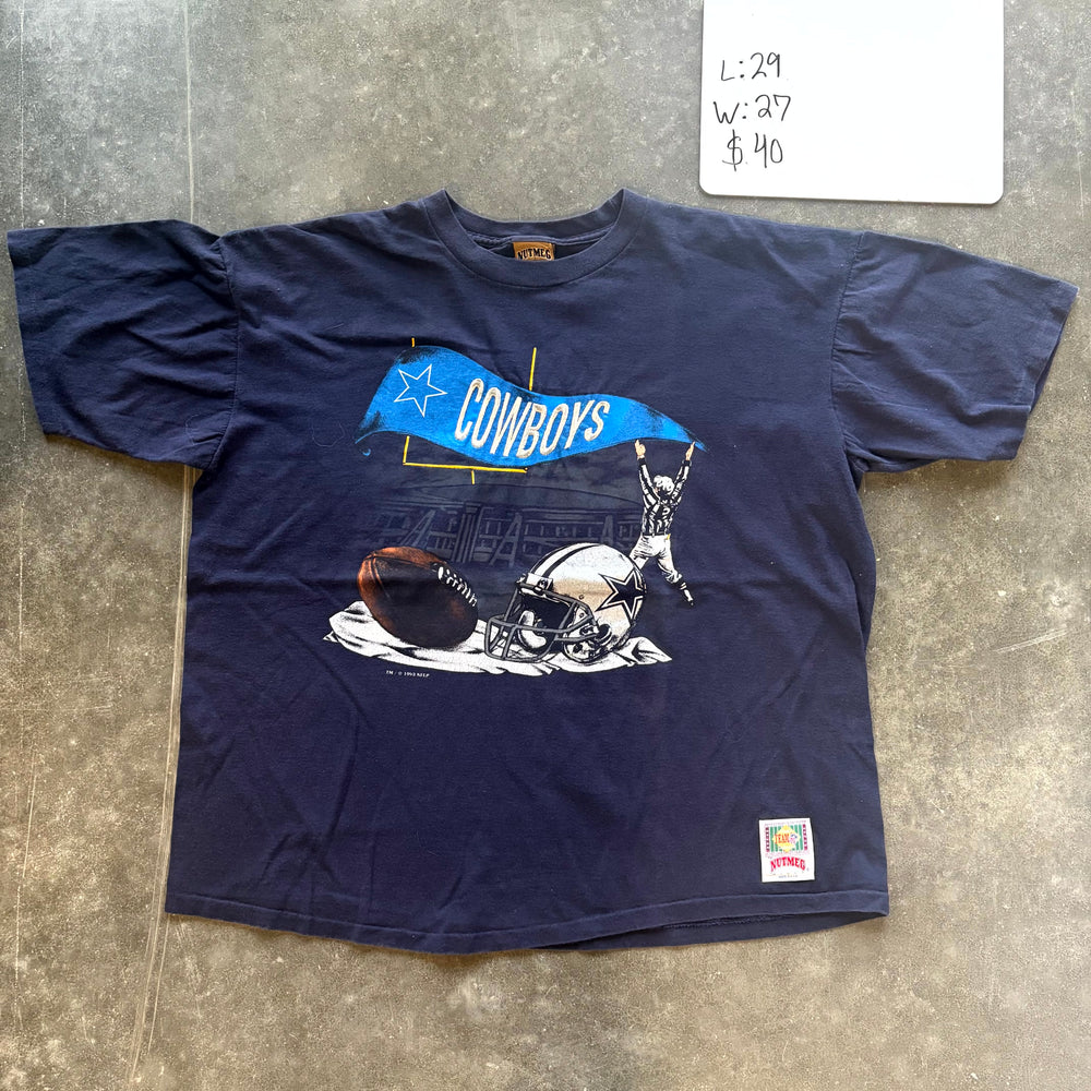 1990s Dallas Cowboys Nutmeg Graphic T-Shirt (XL)