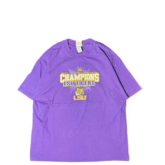 2007 LSU Tigers Champions Majestic Graphic Tee (2XL)
