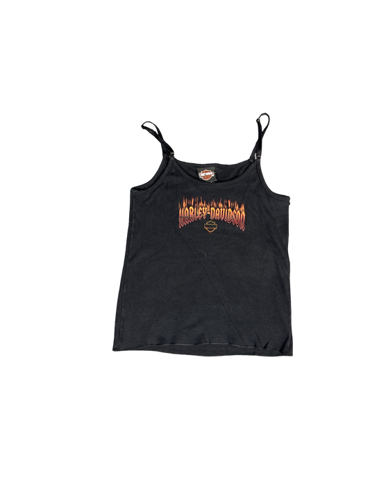 2000s Harley-Davidson Flame Graphic Tank Top (XS)